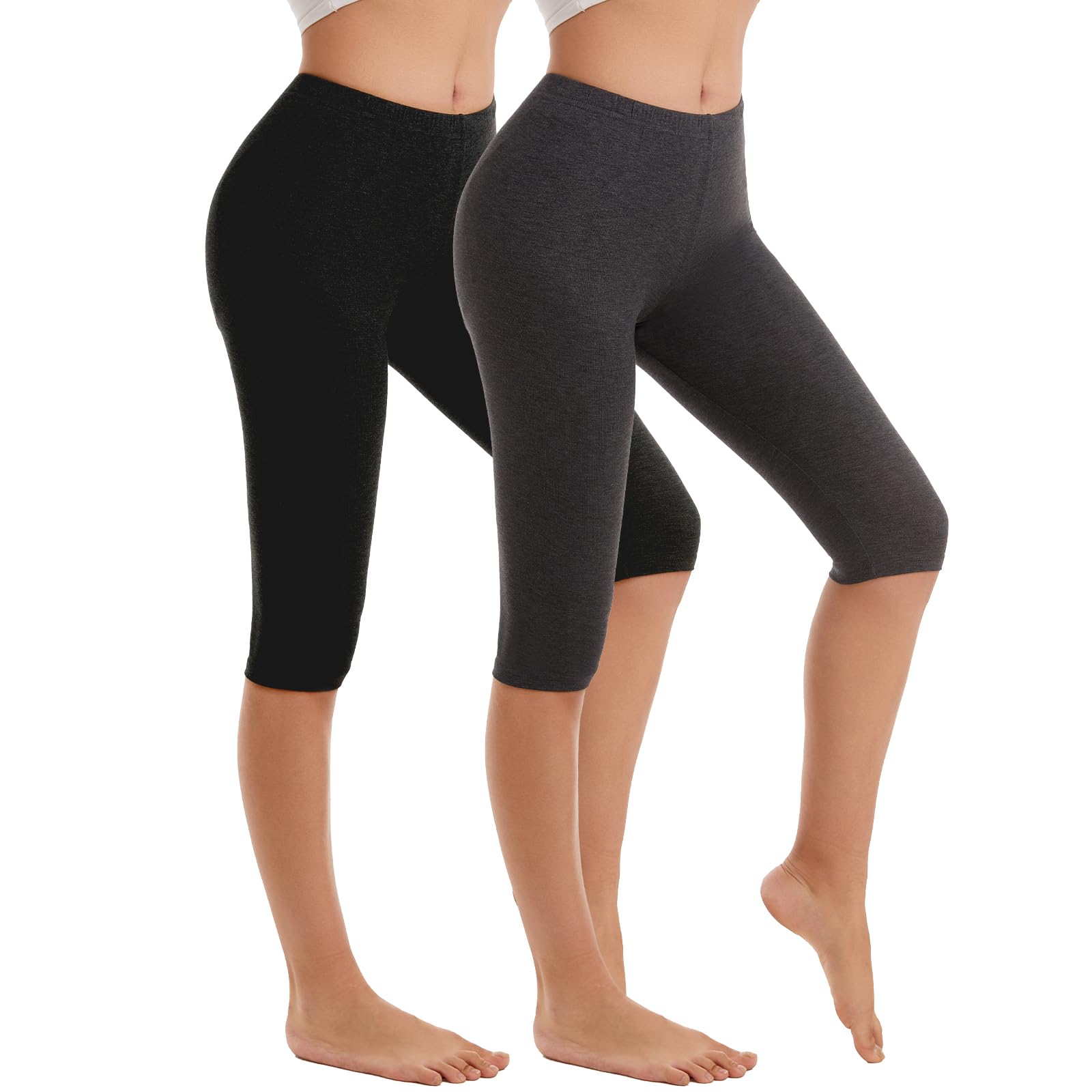 Soft Stretch Knee-Length Under-Dress Leggings