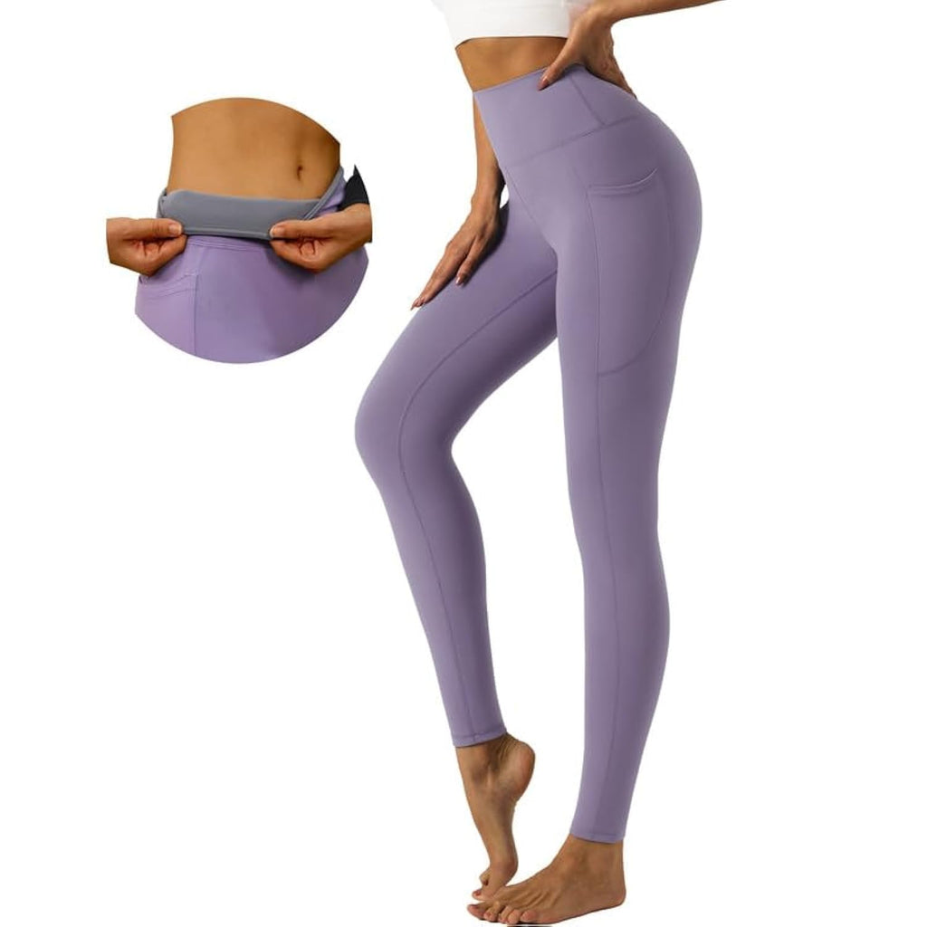 High-Waisted Tummy Control Leggings with Pockets