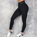 Printed Letter Waist Leggings