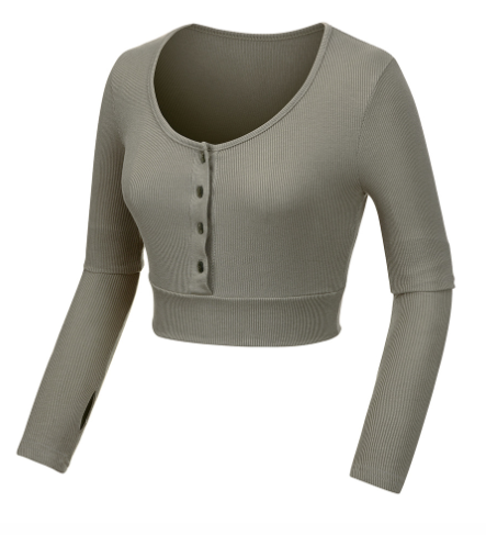 Ladies' Long Sleeve Top for Sports, Running & Yoga