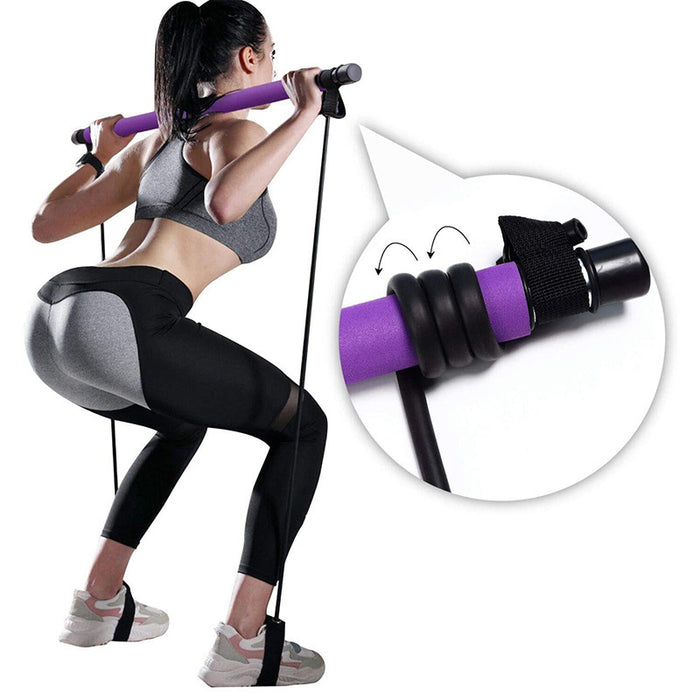 Pilates Bar & Resistance Band Set